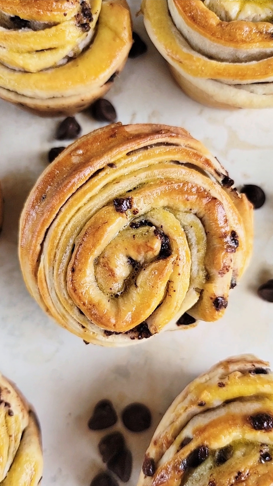 Chocolate Chip Cruffins